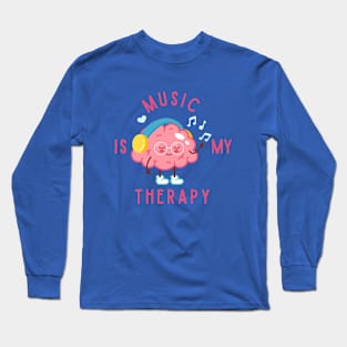 Music is my therapy Long Sleeve T-Shirt